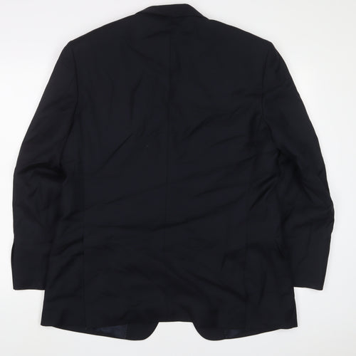 Samuel Slater Mens Black Wool Jacket Suit Jacket Size 42 Regular