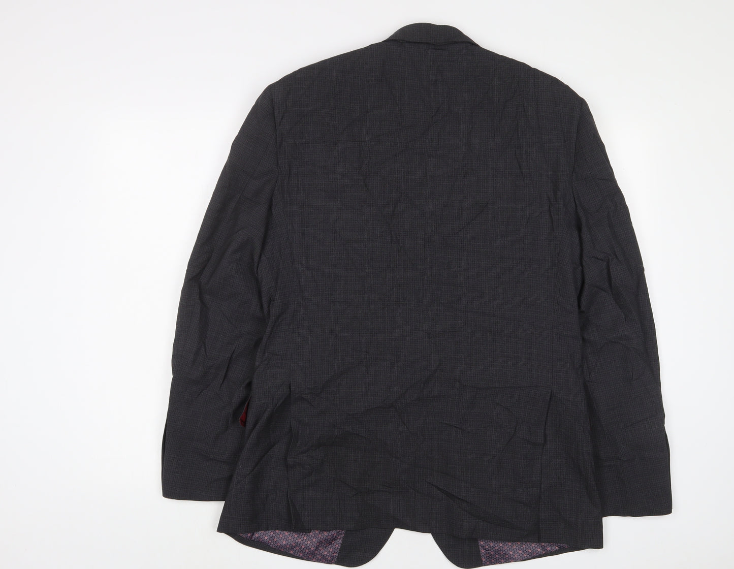 T.M.Lewin Mens Grey Wool Jacket Suit Jacket Size 40 Regular