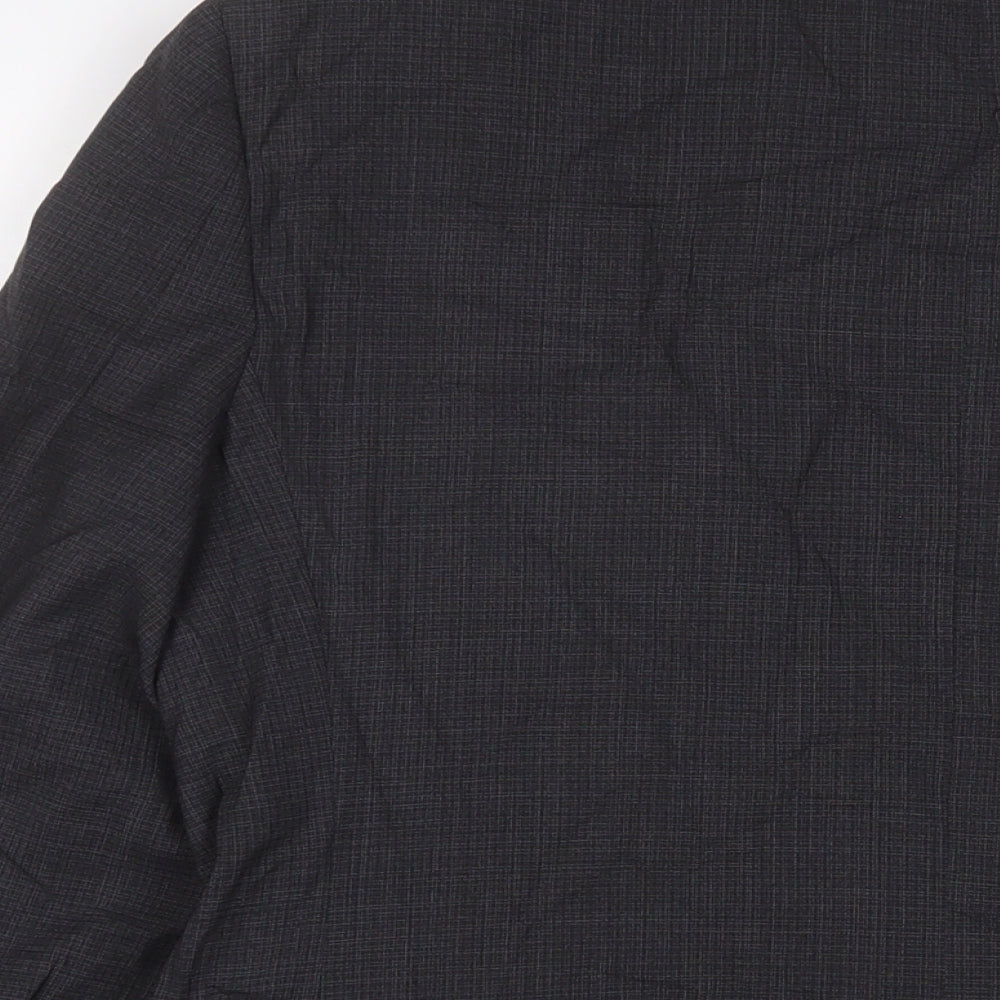 T.M.Lewin Mens Grey Wool Jacket Suit Jacket Size 40 Regular