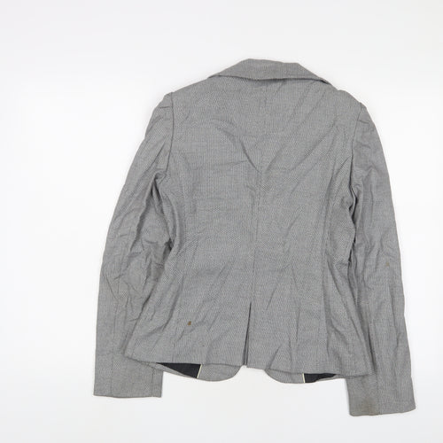 NEXT Womens Grey Jacket Blazer Size 8 Button