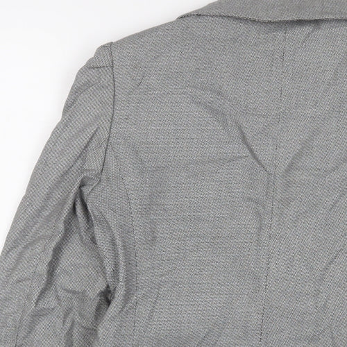 NEXT Womens Grey Jacket Blazer Size 8 Button