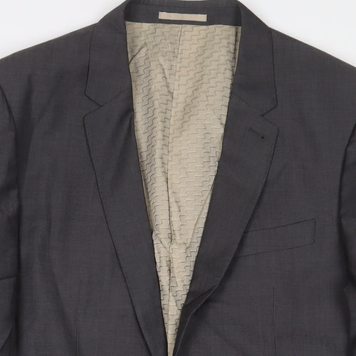 NEXT Mens Grey Wool Jacket Suit Jacket Size 42 Regular