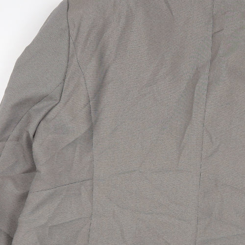 Linea Womens Grey Jacket Blazer Size 16 Button