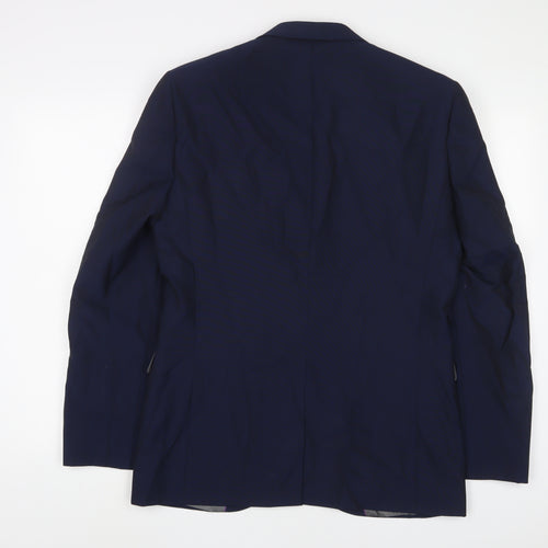 NEXT Mens Blue Wool Jacket Suit Jacket Size 38 Regular