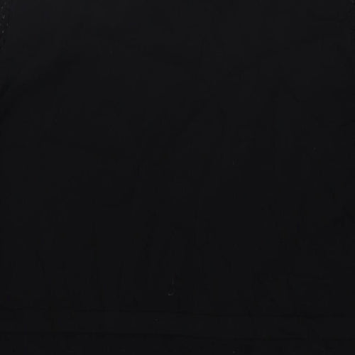 Wallis Womens Black Viscose A-Line Size XL Crew Neck