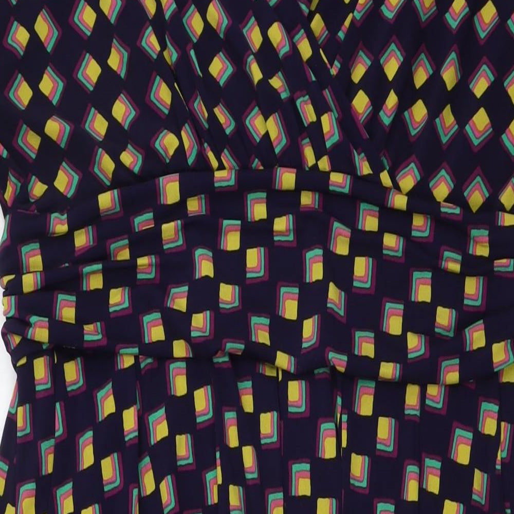 Jolie Moi Womens Multicoloured Polyester A-Line Size 20 V-Neck