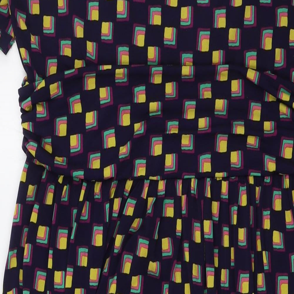 Jolie Moi Womens Multicoloured Polyester A-Line Size 20 V-Neck