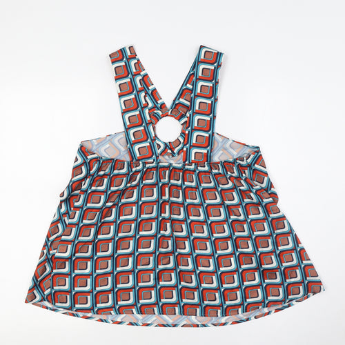 NEXT Womens Multicoloured Polyester Camisole Button-Up Size 12 Halter