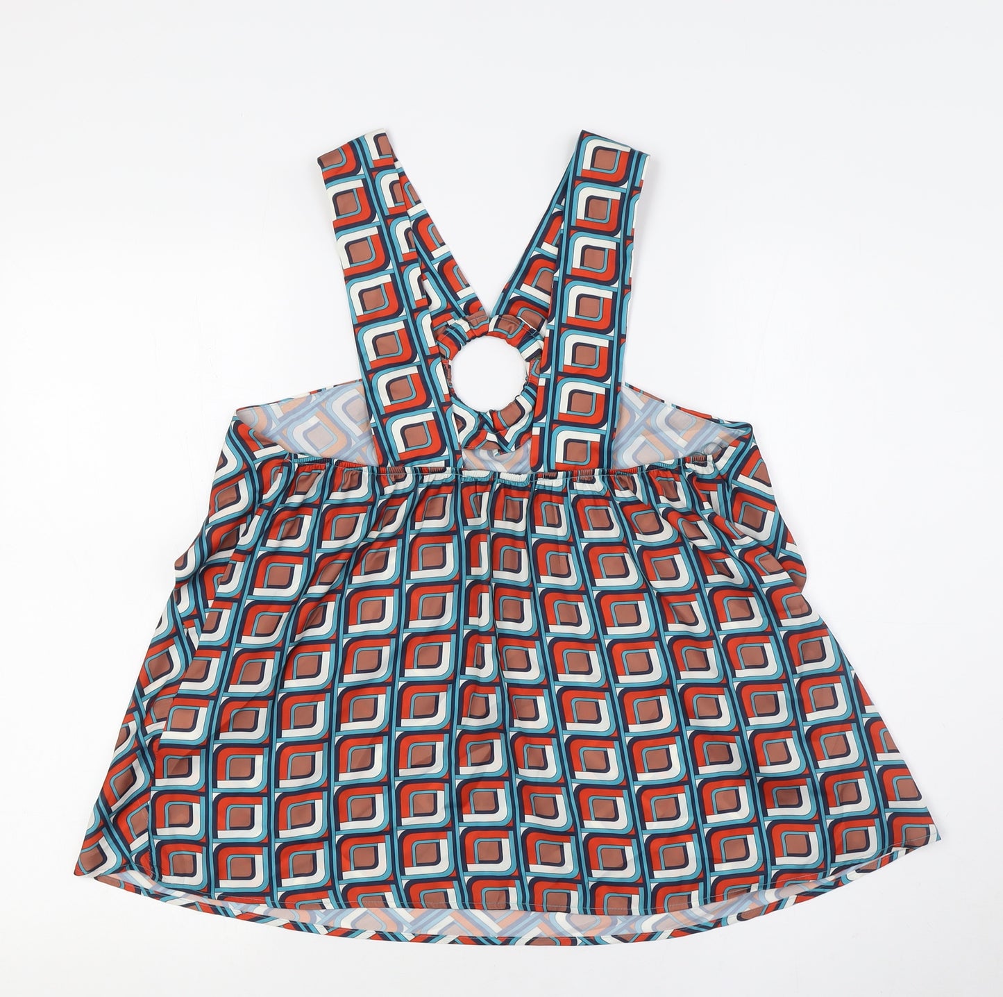 NEXT Womens Multicoloured Polyester Camisole Button-Up Size 12 Halter