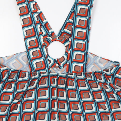 NEXT Womens Multicoloured Polyester Camisole Button-Up Size 12 Halter