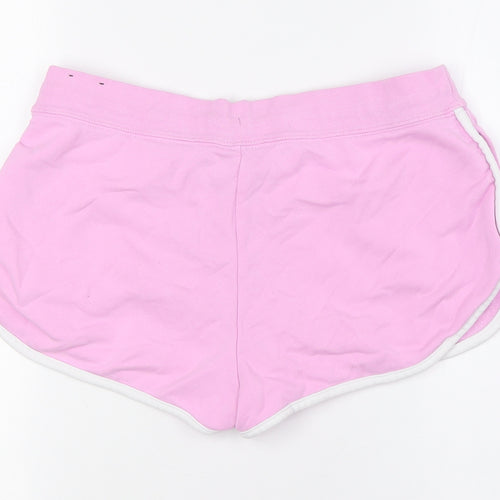 Nike Womens Pink Cupro Bermuda Shorts Size M Regular Tie