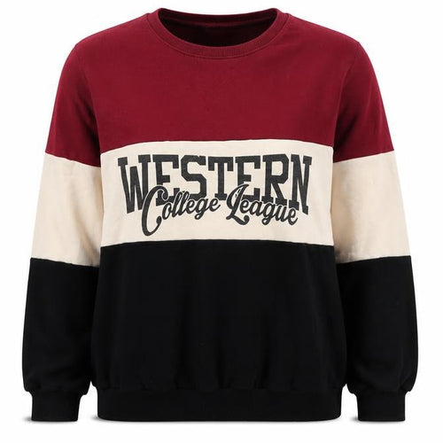 Hong gwiezdny Womens Multicoloured Colourblock Cotton Pullover Sweatshirt Size XL