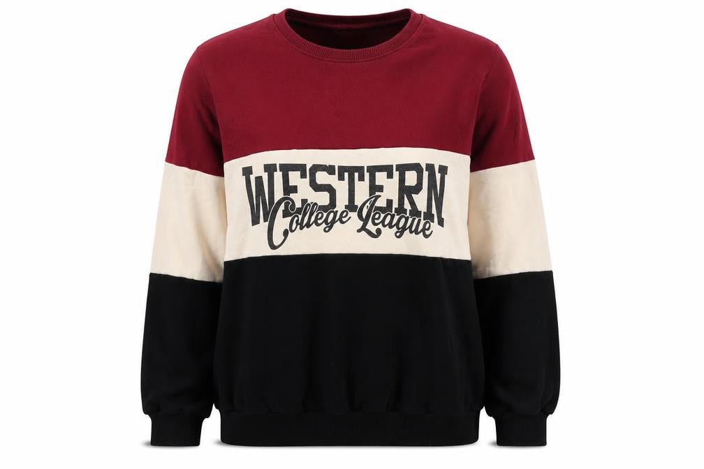 Hong gwiezdny Womens Multicoloured Colourblock Cotton Pullover Sweatshirt Size XL