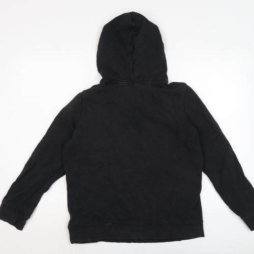 adidas Womens Black Cotton Pullover Hoodie Size 12