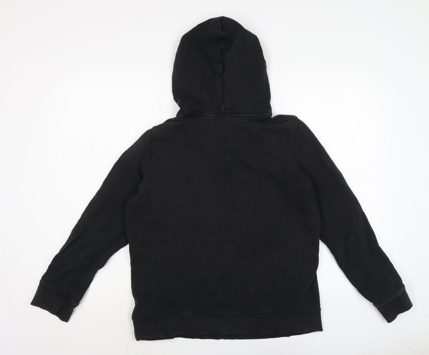 adidas Womens Black Cotton Pullover Hoodie Size 12