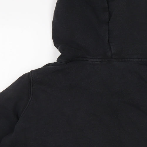 adidas Womens Black Cotton Pullover Hoodie Size 12
