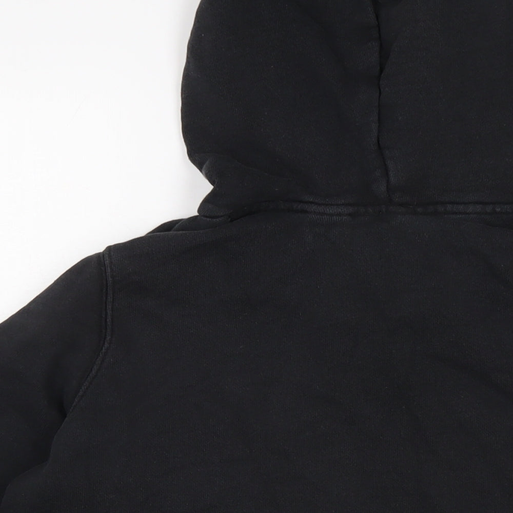 adidas Womens Black Cotton Pullover Hoodie Size 12