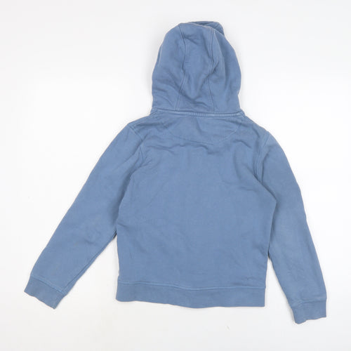 John Lewis Boys Blue Cotton Full Zip Hoodie Size 9 Years