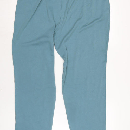 cotswolds Womens Blue Cotton Jegging Trousers Size XL L27 in Regular