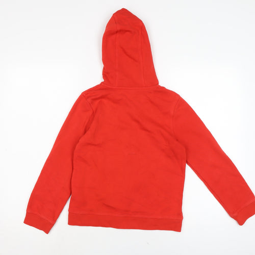 Nike Boys Red Cotton Full Zip Hoodie Size 8-9 Years - L.F.C