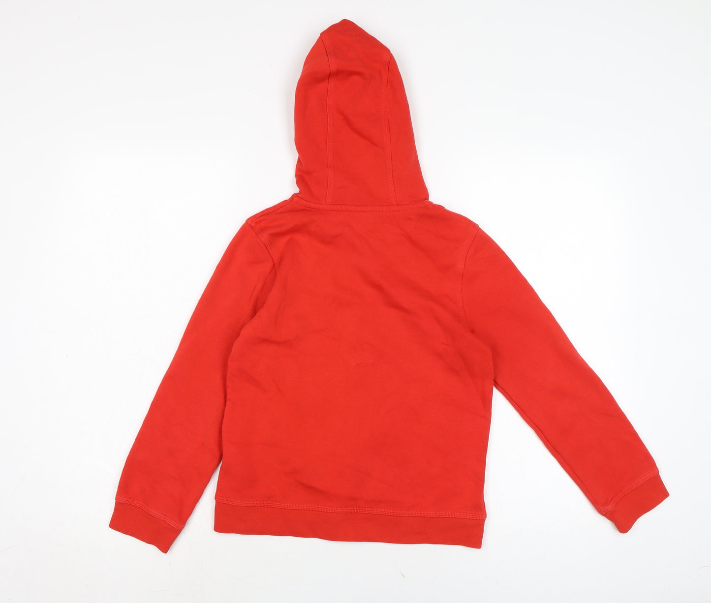 Nike Boys Red Cotton Full Zip Hoodie Size 8-9 Years - L.F.C