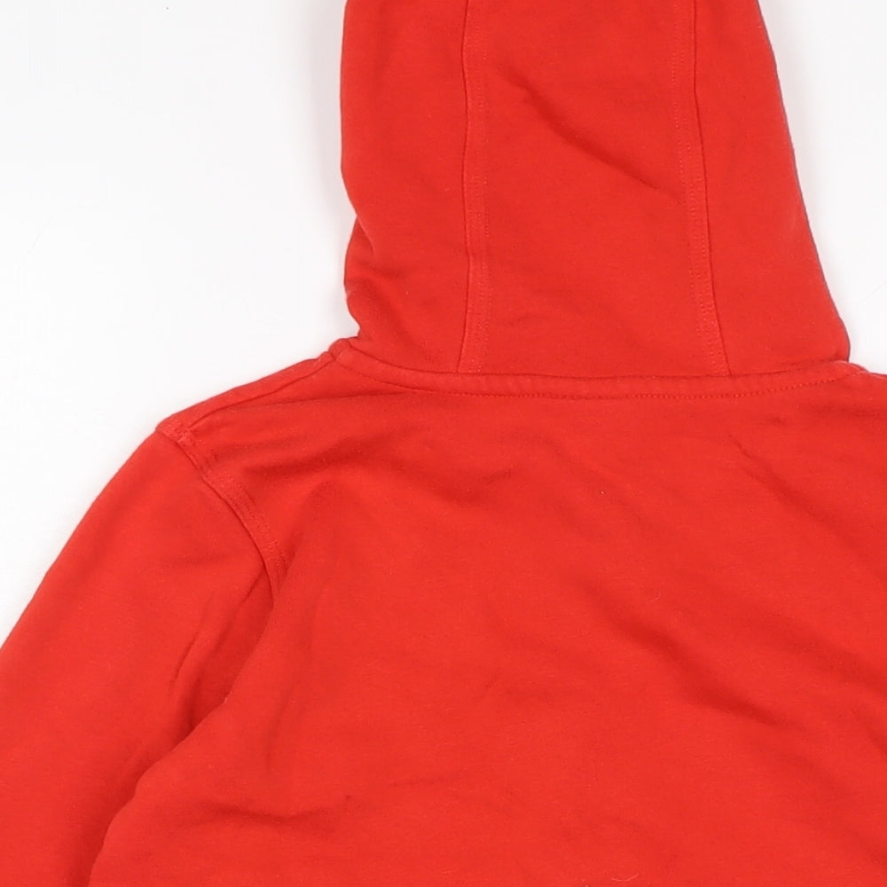 Nike Boys Red Cotton Full Zip Hoodie Size 8-9 Years - L.F.C