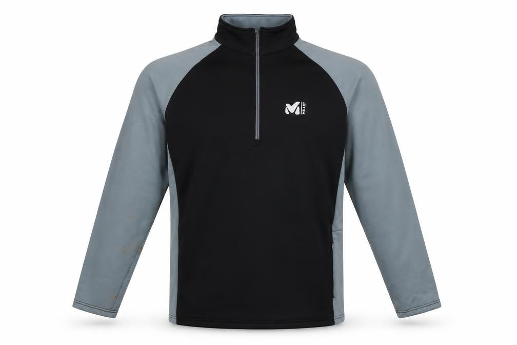Millet Mens Black Polyester Pullover Casual Size L Mock Neck