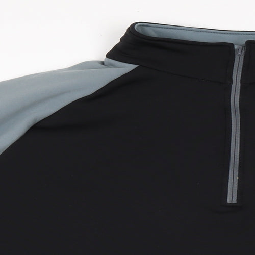 Millet Mens Black Polyester Pullover Casual Size L Mock Neck
