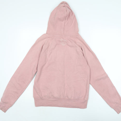SoulCal&Co Womens Pink Cotton Pullover Hoodie Size L