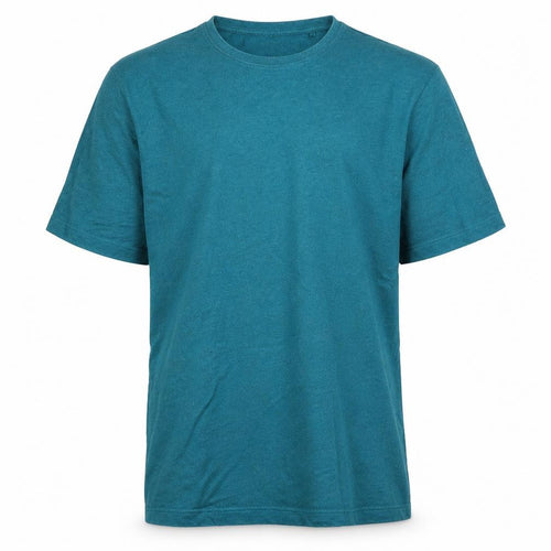 Marks and Spencer Mens Green Cotton T-Shirt Size LT Crew Neck