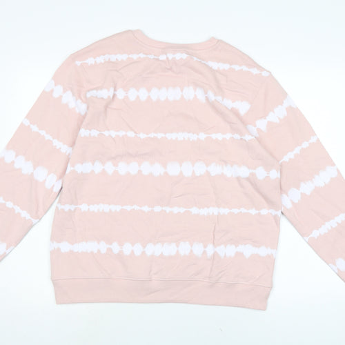 Marks and Spencer Womens Pink Cotton Pullover Sweatshirt Size M