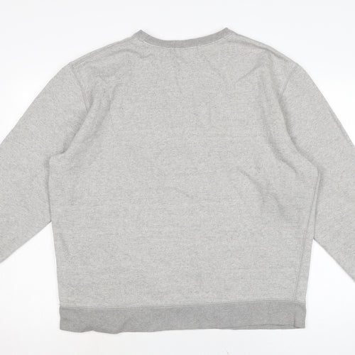 Polo Ralph Lauren Mens Grey Cotton Pullover Sweatshirt Size L