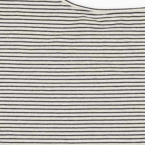 New Look Womens Grey Cotton Jersey T-Shirt Size L Crew Neck