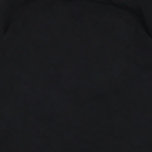 Zara Womens Black Cotton Basic T-Shirt Size L Crew Neck