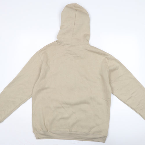 Disney Womens Beige Cotton Pullover Hoodie Size M