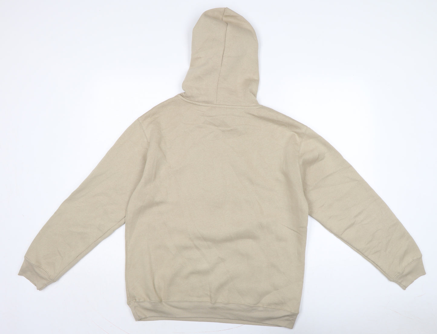 Disney Womens Beige Cotton Pullover Hoodie Size M