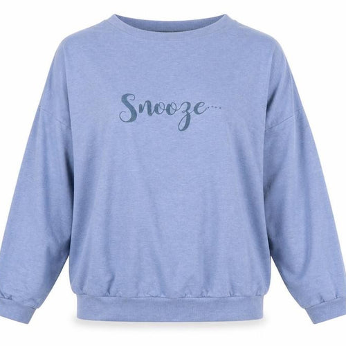 Avenue Womens Blue Cotton Jersey T-Shirt Size L Crew Neck