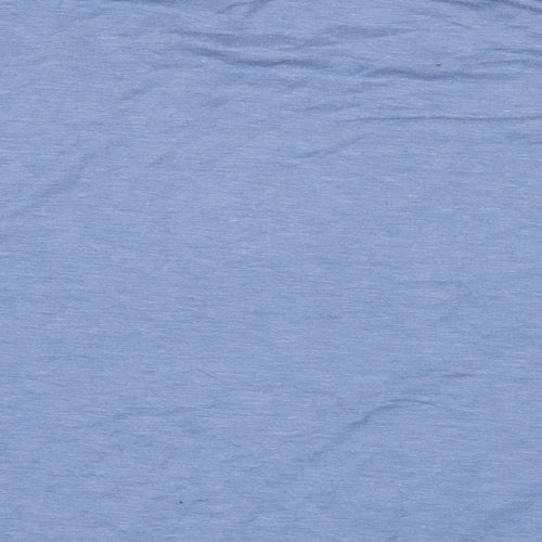 Avenue Womens Blue Cotton Jersey T-Shirt Size L Crew Neck