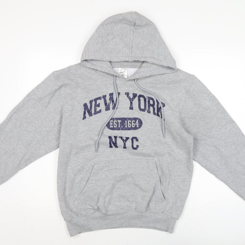 Torkia Apparel Mens Grey Cotton Pullover Hoodie Size S