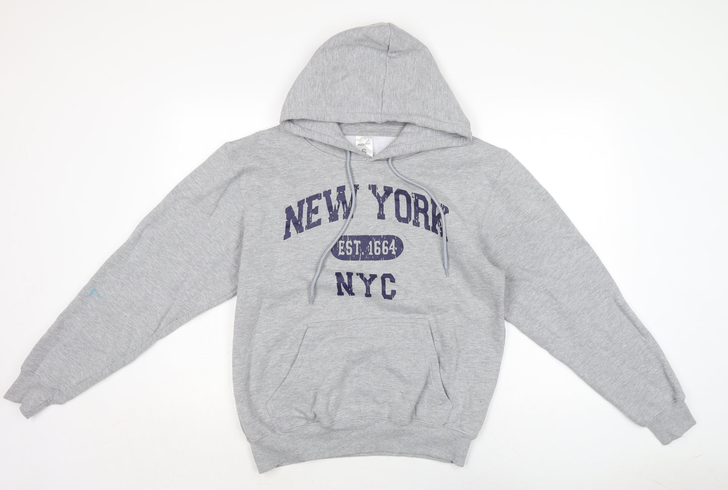 Torkia Apparel Mens Grey Cotton Pullover Hoodie Size S