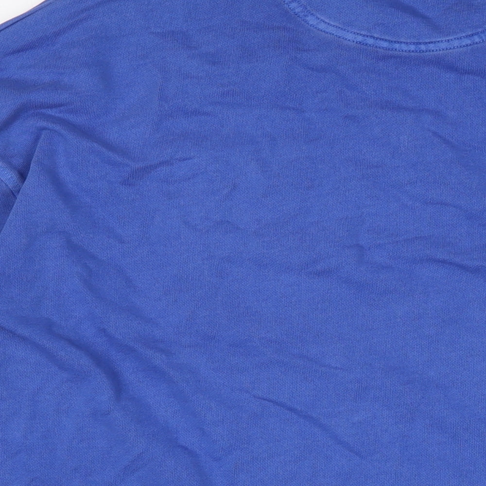 Marks and Spencer Mens Blue Cotton Pullover Sweatshirt Size 2XL