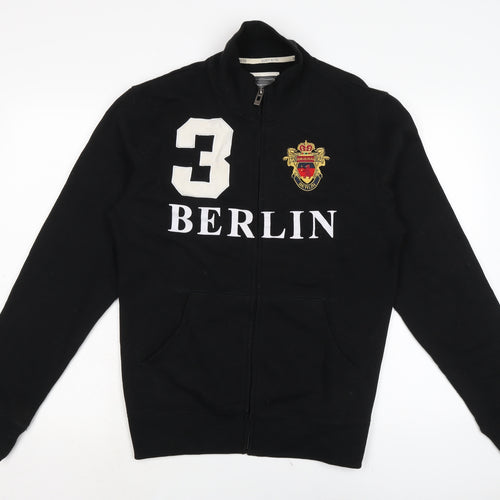 Robin Ruth Mens Black Cotton Pullover Sweatshirt Size M