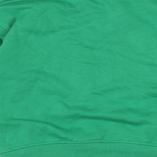 Divided Womens Green Cotton Pullover Sweatshirt Size M