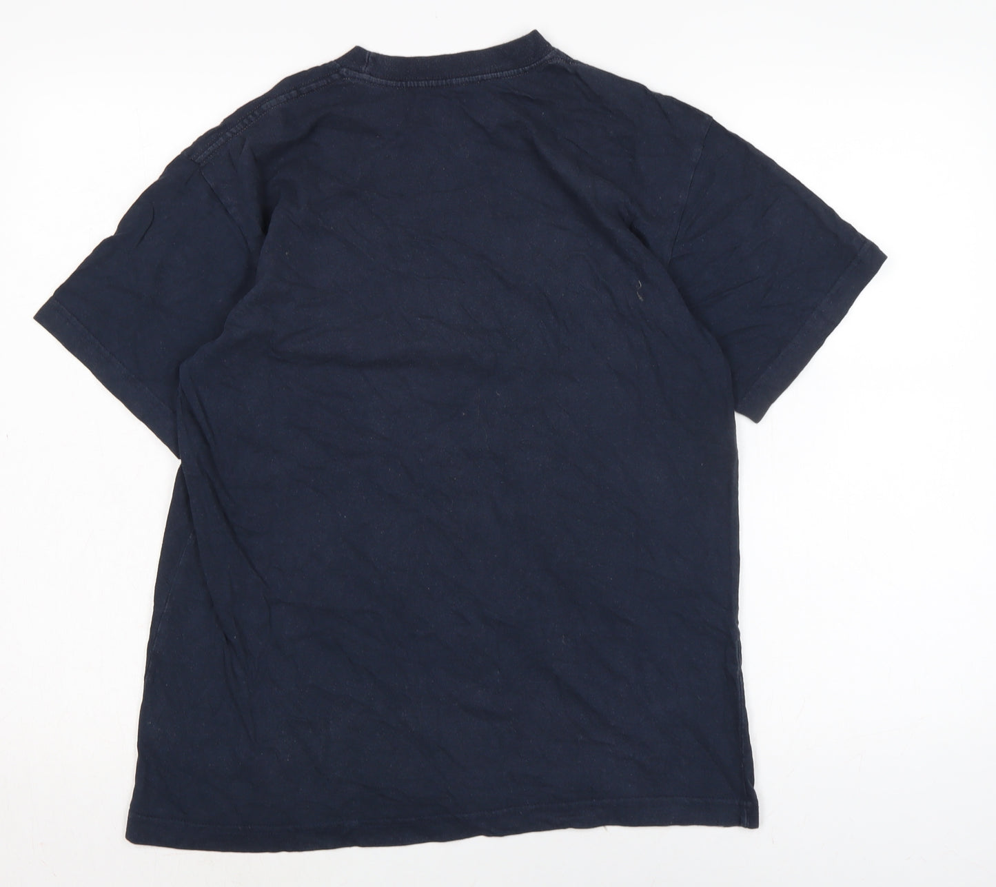 Hard Rock Cafe Mens Blue Cotton T-Shirt Size M Crew Neck