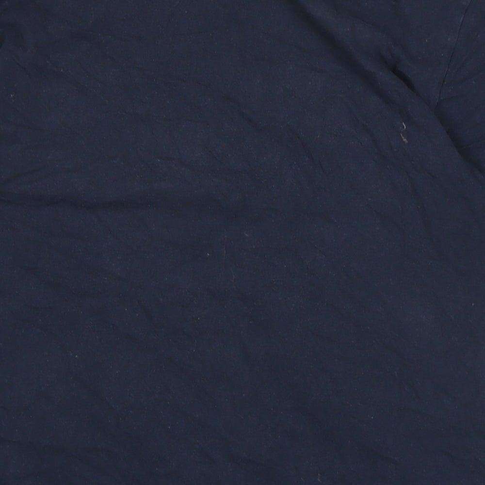 Hard Rock Cafe Mens Blue Cotton T-Shirt Size M Crew Neck