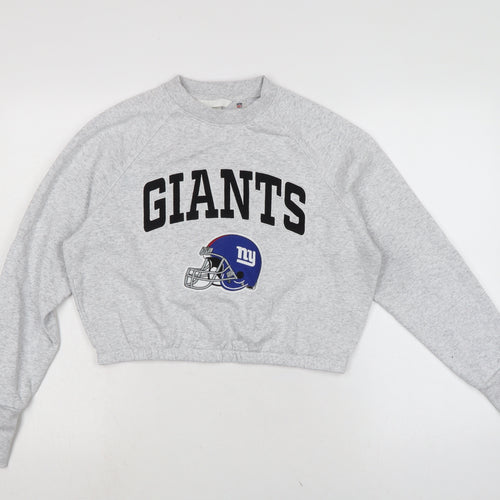 NFL Womens Grey Cotton Pullover Sweatshirt One Size