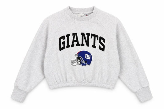 Front view of NFL women’s grey cotton pullover sweatshirt one size