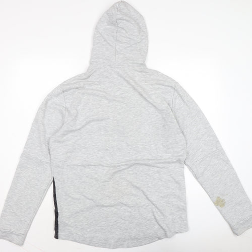 PUMA Mens Grey Cotton Pullover Hoodie Size L