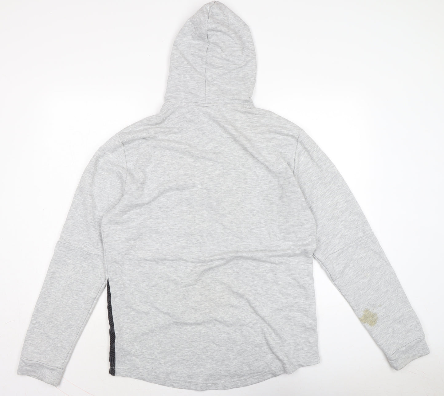 PUMA Mens Grey Cotton Pullover Hoodie Size L