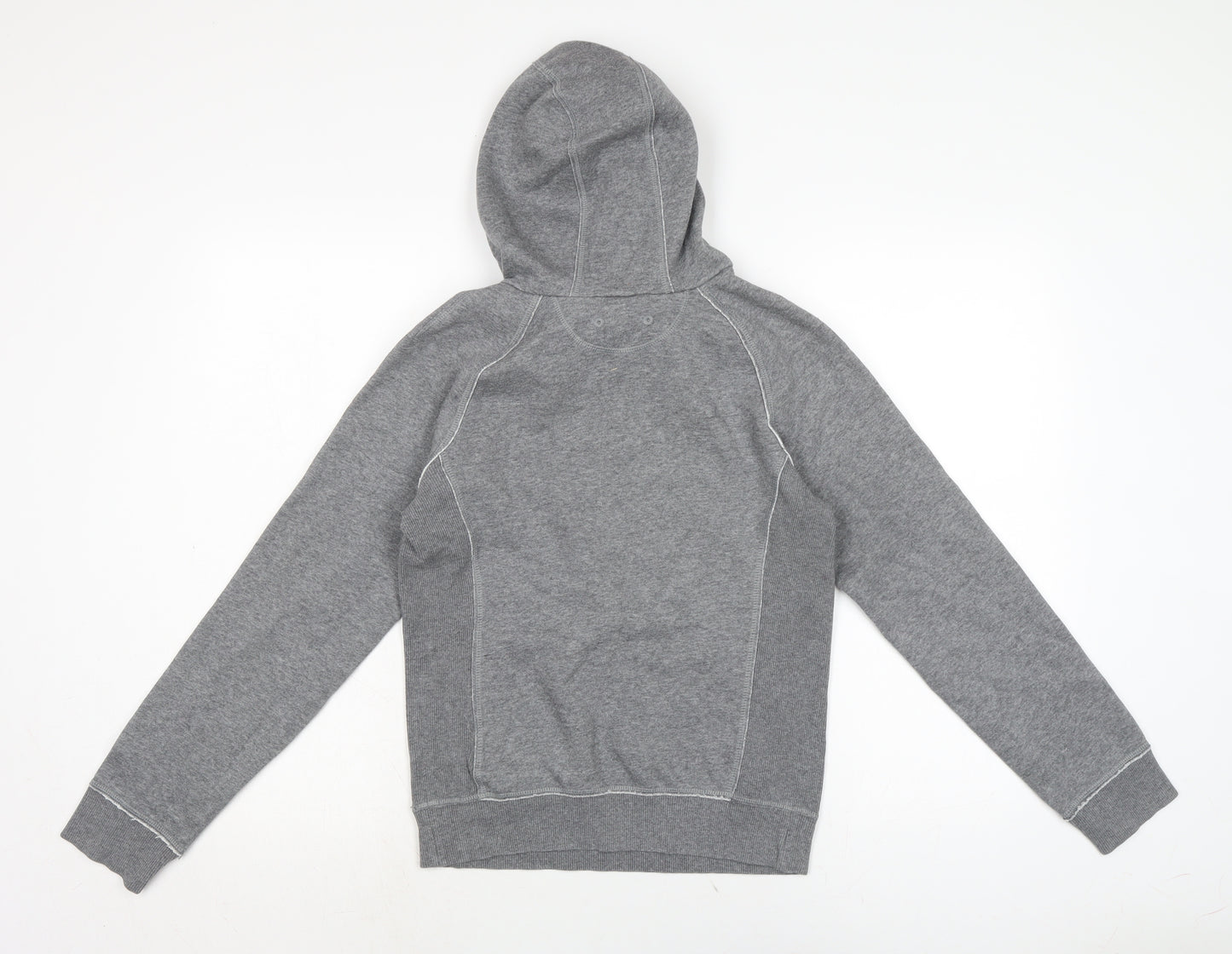 DOMYOS Mens Grey Cotton Pullover Hoodie Size S